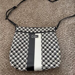 Kate Spade Black and White Crossbody Bag
